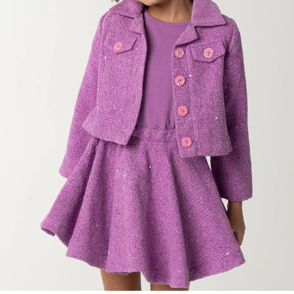 Sparkle & Shine Toddler‎ Girl Tweed Set – Size 4T – New